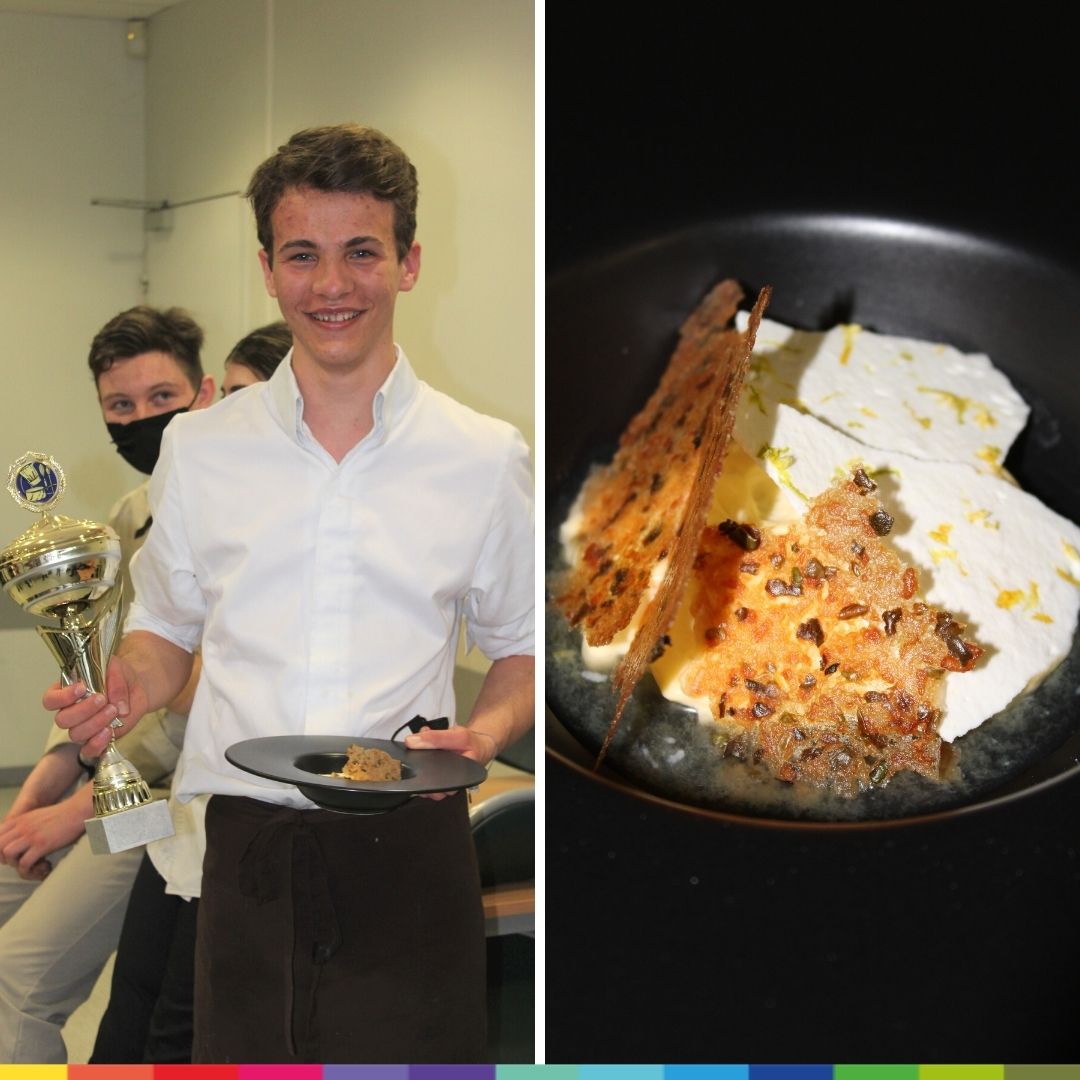 Le gagnant et son dessert